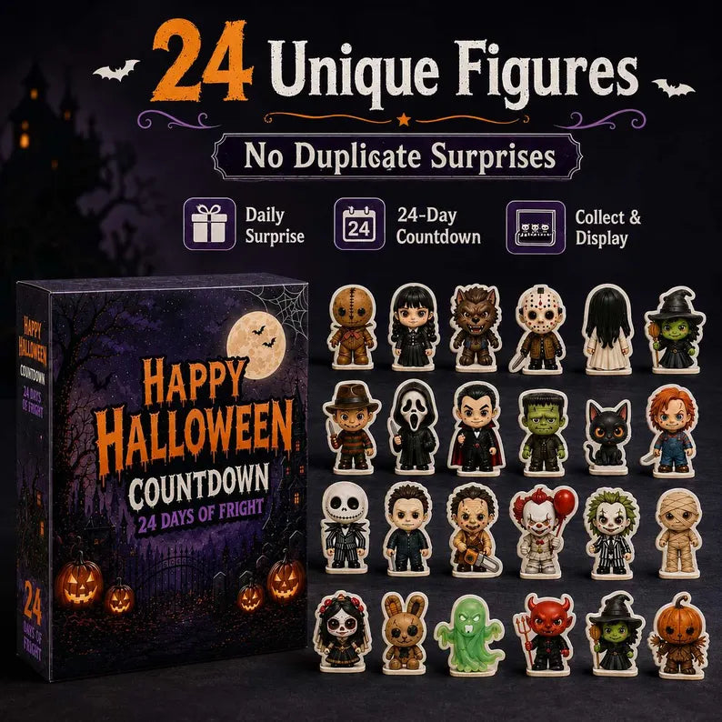 Halloween Countdown Calendar 2026, 24-Day Surprise Gift Box Containing a Mini Acrylic Flat Figure, Cute Ghost or Haunted House Set, 4 Styles e00a7cce-de27-4958-8c5c-9c00313c12c7-bbh-2-.webp