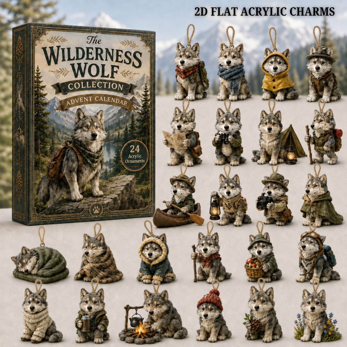 Wilderness Wolf Advent Calendar 2026 - 24-Day Festive Countdown, Acrylic Charms Blind Box - Gift For Wolf Lovers e010c91c-1cba-4094-8897-583059af8e7f-text.png