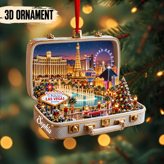 Personalized Las Vegas Strip Christmas Ornament – 3D Suitcase Cityscape with Custom Name, Vegas Trip Souvenir Gift e0156d9b-9d68-4aea-806e-1e9738c6673b-Sophia-s-Las-Vegas-Strip-Ornament.png