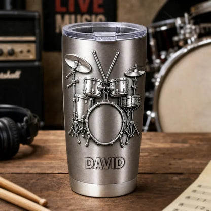 Drums Are My Therapy - Personalized Drum Tumbler, Custom Name Drum Tumbler, Birthday Anniversary Present for Him, Drum Player Gift e0159bf9-c534-40d0-addd-c03f5ba8f03c-fghrt-2-.webp