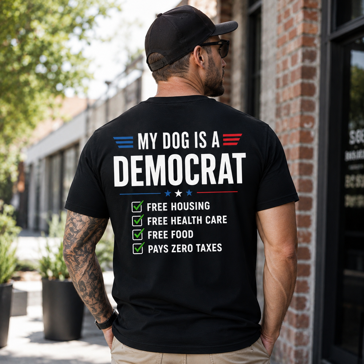 My Dog Is A Democrat Shirt, Funny Democrat Dog Lover Tee, Liberal Political Graphic T-Shirt, Election Humor Gift, Patriotic Dog Owner Shirt e0171501-66a4-4d7e-8b4e-bca0bb9836b9-banner-1.png