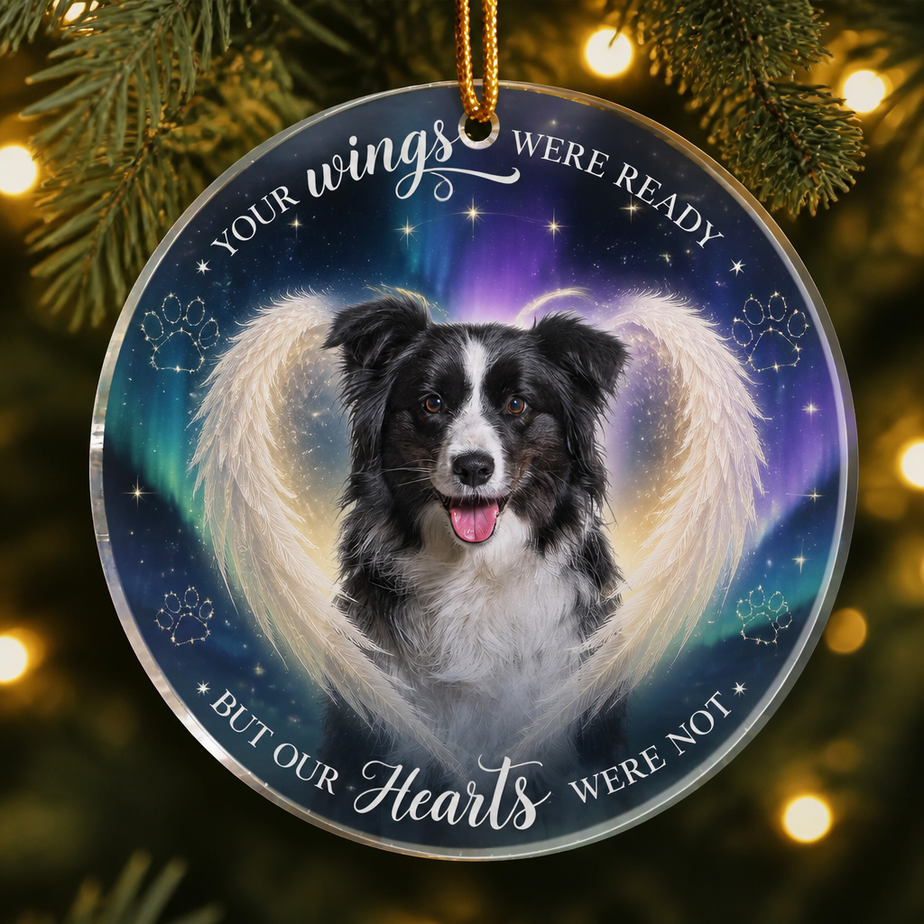 Pet Memorial Acrylic Ornament – Your Wings Were Ready - Personalized Transparent Acrylic Ornament e047c977-ef0d-4e4e-9145-e1fa00ae0a5b.png