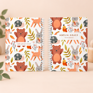 Personalized Book for Girls, Custom Spiral Lined Notebook or Blank Sketchbook, Unicorns, Mermaids, Rainbow, Gift For Kid e04c7e55-7f81-4475-844d-581945770d11-s2.png