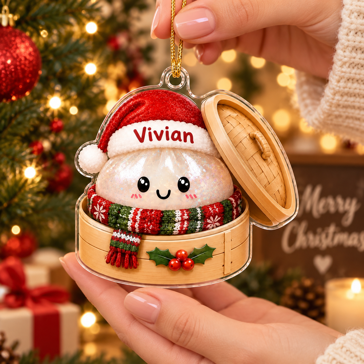 Personalized Squishy Dumpling Christmas Ornament 2D Flat Acrylic - Cute Food Christmas Decor, Christmas Holiday Gift e0546d6a-8fb7-472f-8b41-d83a1ca0753e-25aaf1c0-08d1-46e7-be0b-edc158c739a5.png