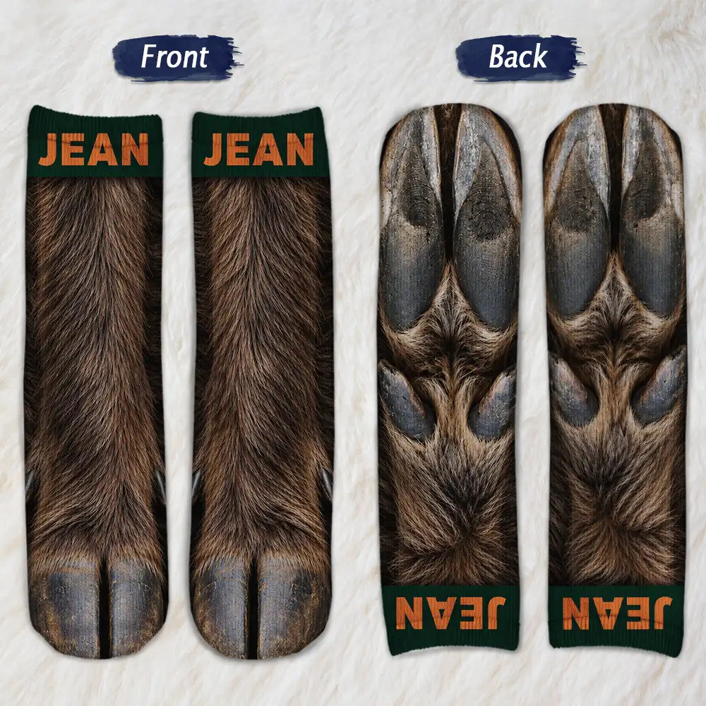 Animal Paw For Hunting Lovers Hunters - Personalized Illusion Socks e063c4f7-e0e4-44ec-aaca-2c27e4386cdd-AN145-CLA4261-Web4.jfif