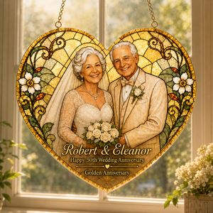 Personalized 50th Wedding Anniversary Faux Stained Glass Suncatcher, Custom Couple Photo Heart Ornament, Golden Anniversary Gift for Parents e07e78d8-d3ac-47dc-b527-7faed5ea6324-Image-Aug-17-2026-10_11_56-AM-1-.png