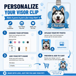 Custom Dog Portrait Car Visor Clip – Paw Badge With Name - Personalized Car Visor Clip e0887d56-3edf-4d9a-8c78-a4c7475d59ed.jpg