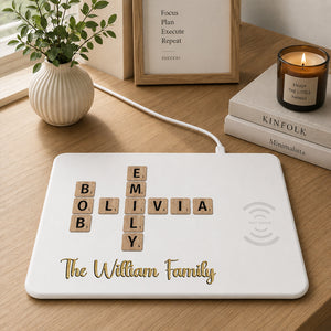 Family Heart Hands Crossword Puzzle Art Family Birth Flower Charging Pad, Custom Wireless Charger Pad e08acf7c-ad93-41f9-8d3a-e0e5a828b6c9-mk-3.jpg
