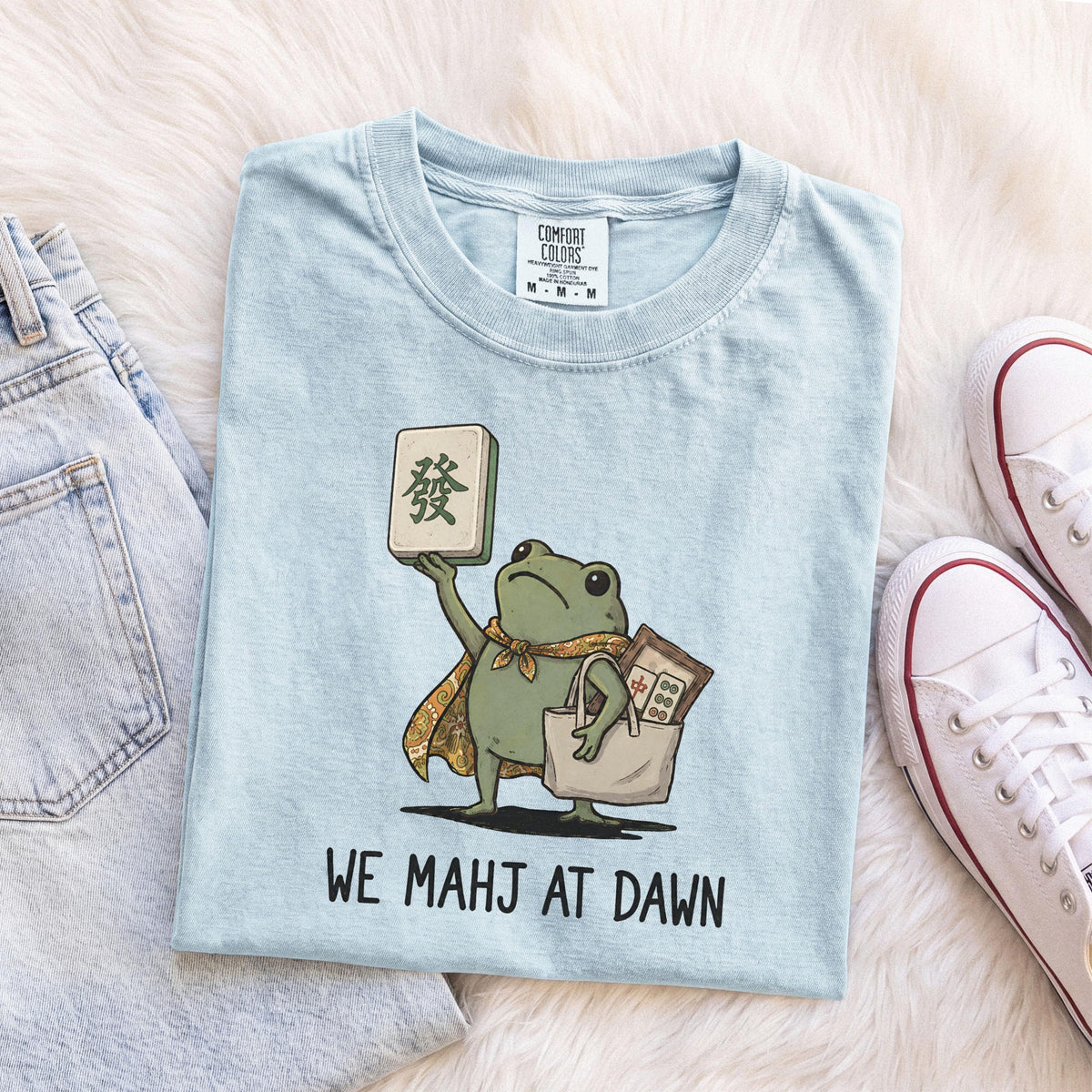 Comfort Colors We Mahj At Dawn Mahjong Shirt, Mahjong Tee, Gift For Mahjong Lover, Funny Game Night T-Shirt, Funny Mahjong Gift, e08cb666-8253-4757-9804-3af6cffd83c8-6.jpg