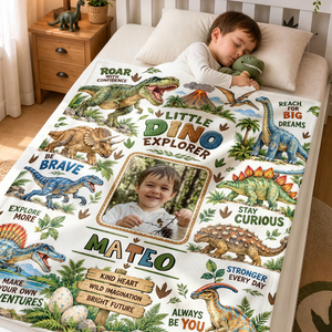 Personalized Dinosaur Photo Blanket – Little Explorer Custom Throw for Boys e09b3693-bd95-44e3-a2ac-af087f899973-c921483669cae260f8cbef982702ce54.png