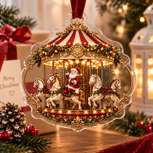 Vintage Santa Carousel Acrylic Ornament, Faux 3D Merry Go Round Bauble, Classic Christmas Keepsake, Traditional Holiday Tree Decor e09f57a8-a38e-46d6-bb65-8d1094e0e423-c19c6c0c-f311-4c17-a722-9529f0bceda4.png