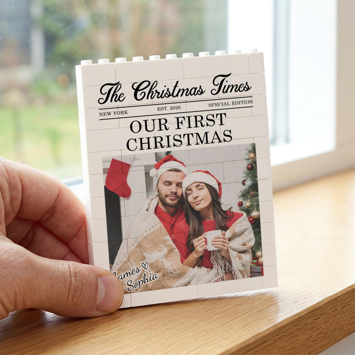 Our First Christmas Puzzle Block Decor, Nostalgic Family Holiday Keepsake, Christmas Gift for Couples and Families e0a062cc-53bb-45b8-ac49-4e916a87c7d3-3.png