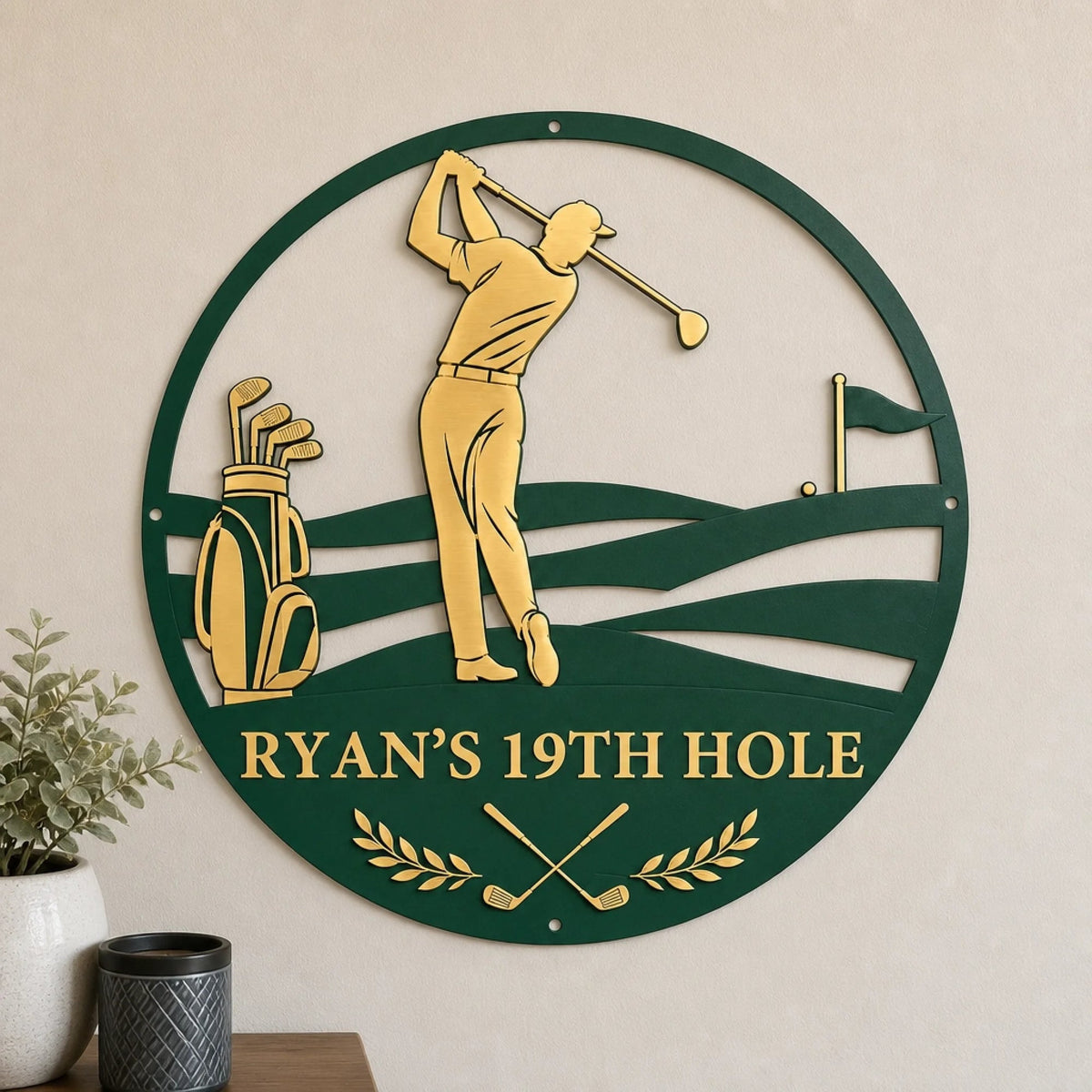 Custom Name Aniversary Hole Golf Gifts - Personalized Shaped Metal Sign for Golfers e0a07011-a6aa-4d68-8ba9-990de668772f-6abee9a135cee.jpg