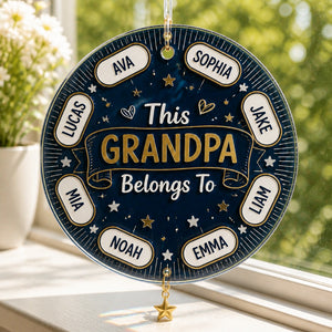 Grandpa Belongs To — AOP Polo with Grandkids’ Names - Personalized 1 Layered Suncatcher with Charm e0a5a811-c5c7-4a6e-9c8d-58aa3bb018c9.jpg