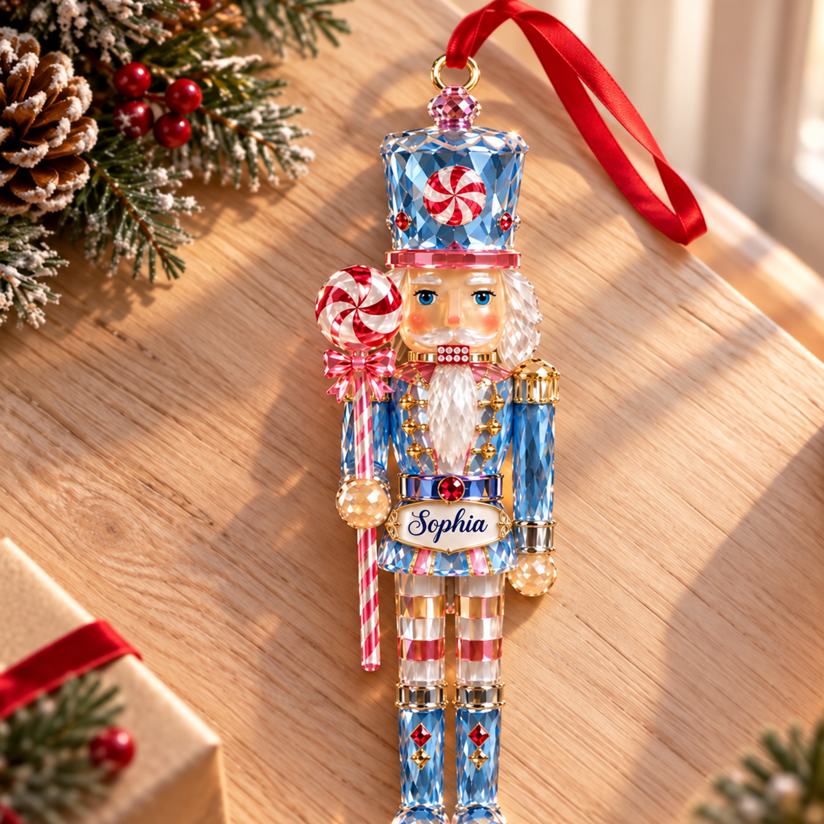 Personalized Pastel Nutcracker Crystal Effect Acrylic Ornament, Candy Soldier Christmas Holiday Tree Decor 2026, Gift For Kid e0a5c957-4bbc-4065-9f2b-61d7e234dd84-Nutcracker-xanh-v-i-t-n-Sophia-1.png