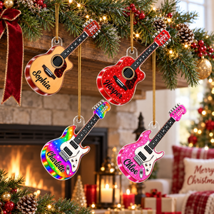 Personalized Guitar Christmas Ornament, Custom Name Acrylic Ornament, Guitar Player Gift, Musician Christmas Gift, Guitarist Keepsake e0b9c471-b39d-4ce4-a612-dc411dcfca60-banner-1.png