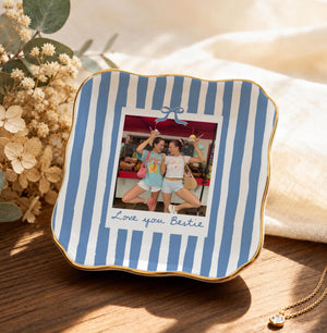Personalized Besties Photo Ring Dish, Ceramic Best Friend Jewelry Dish, Sister Birthday Gifts For Her, Bridesmaid Striped Trinket Tray e0c26042-0d6c-4af2-904a-46a179f767a9-7.jpg