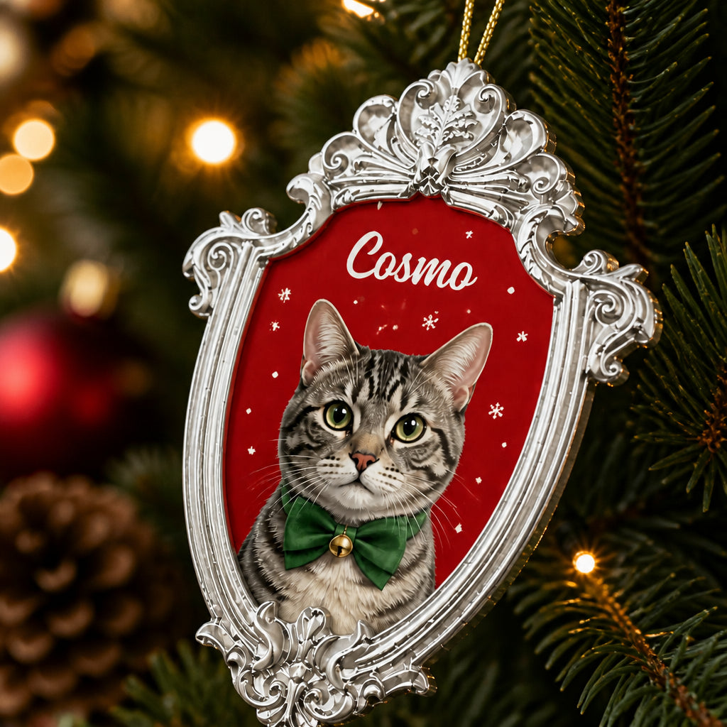 Custom Pet Portrait Christmas Ornament – Name + Illustrated Bust - Personalized Ornament e0c922ca-4e10-4eae-924f-670914e355d4.jpg