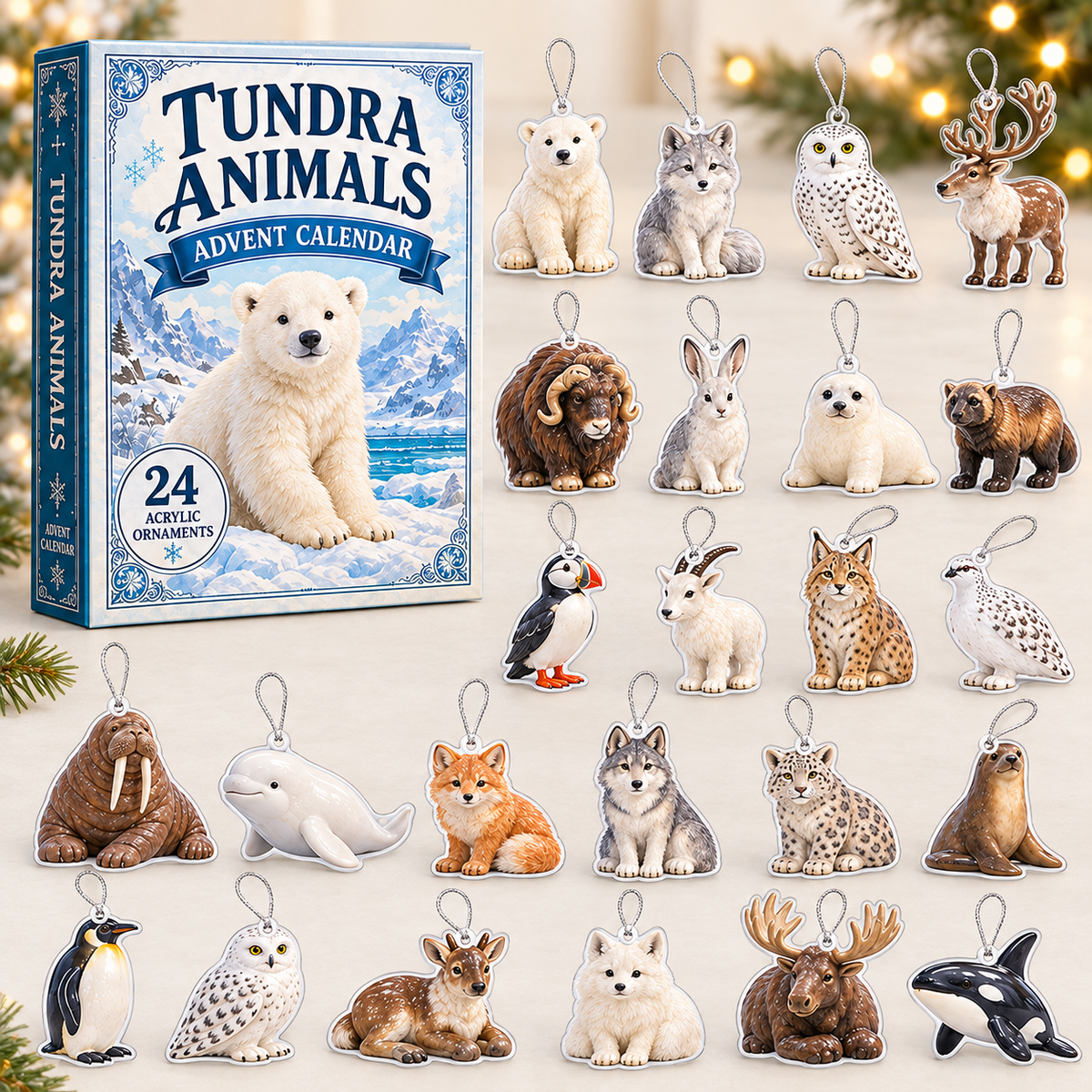 Tundra Animals World Advent Calendar 2026 - 24-Day Festive Countdown, Acrylic Charms Blind Box - Gift For Animal Lovers e0c9372a-f9e7-468e-90c7-be9985d99b6c-tundra-box-charms.png