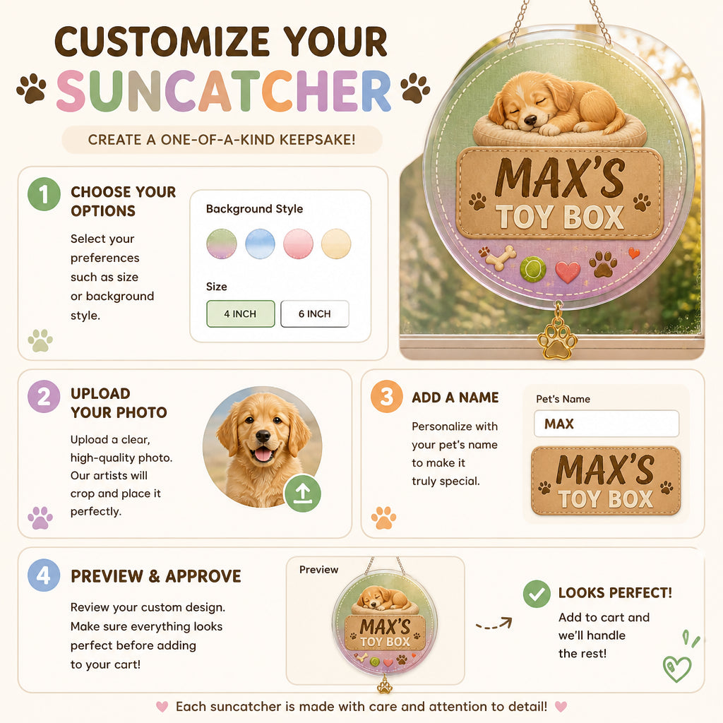 Personalized Pet Toy Storage Bin — Name's Toy Box - Personalized 1 Layered Suncatcher with Charm e0cc3b6b-8836-47a8-9cf3-ebf1b1685fd6.jpg