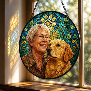 Custom Stained-Glass Style Pet & Owner Suncatcher - Personalized Suncatcher Stained Glass e0d47c54-aa8d-4b8b-9c1e-a7bb1cb8d273.jpg