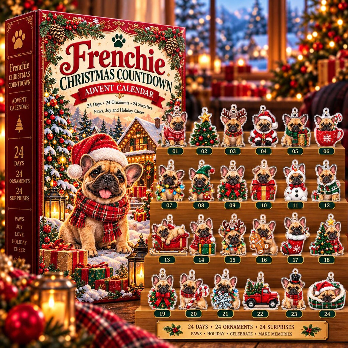Frenchie Christmas Countdown Advent Calendar 2026, 24 Days of Paws and Holiday Cheer, Cute Bulldog Acrylic Ornaments for Pets e0e4cc7e-070d-4ad1-8978-2ea0f036e6bd-il_1588xN.8640201689_6a84.jpg