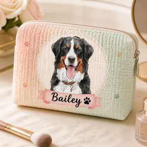 Custom Pet Portrait Makeup Bag – Watercolor Cameo - Personalized Bubble Gauze Makeup Bag e0f46dba-2080-401c-ba85-a25a676add65.jpg