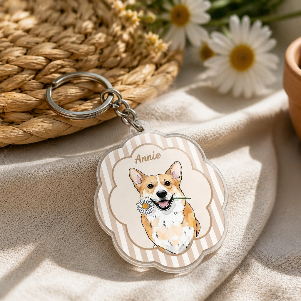 Custom Pet Portrait Keychain with Name | Oval Cameo - Personalized Acrylic Keychain e0fa5332-53c7-4f11-ad57-ab749e0e3398.jpg