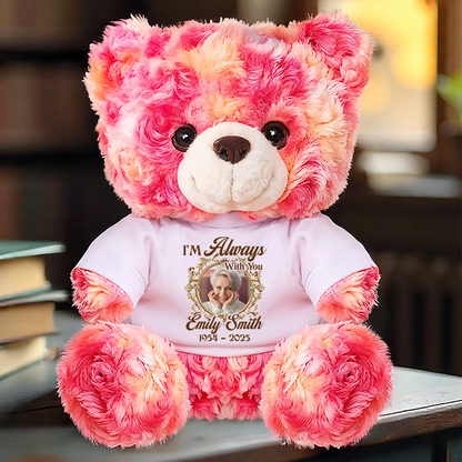 Custom Photo A Cuddle From Heaven - Memorial Personalized Custom Teddy Bear Plush - Sympathy Gift For Family Members e102f62f-5b2f-43da-93a4-912fa840dbf5-mk-3.png