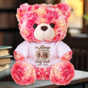 Custom Photo A Cuddle From Heaven - Memorial Personalized Custom Teddy Bear Plush - Sympathy Gift For Family Members e102f62f-5b2f-43da-93a4-912fa840dbf5-mk-3.png