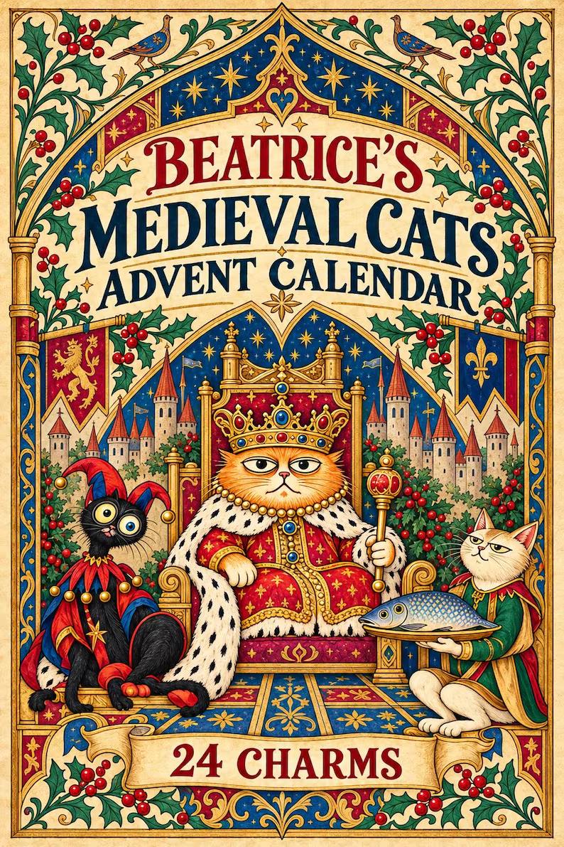 Medieval Cats Blind Box Advent Calendar with 24 Charms, Funny Vintage Cat Christmas Countdown, Cat Lover Gift e1146bbf-5d70-44ce-ab41-f89234344c9e-dfgh-1-.jpg