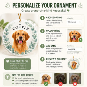 Pet Memorial Photo Ornament – Double‑Sided (Name + Quote) - Personalized Ornament e1362a4e-6e4d-405f-8941-98e2ca36f1b8.jpg