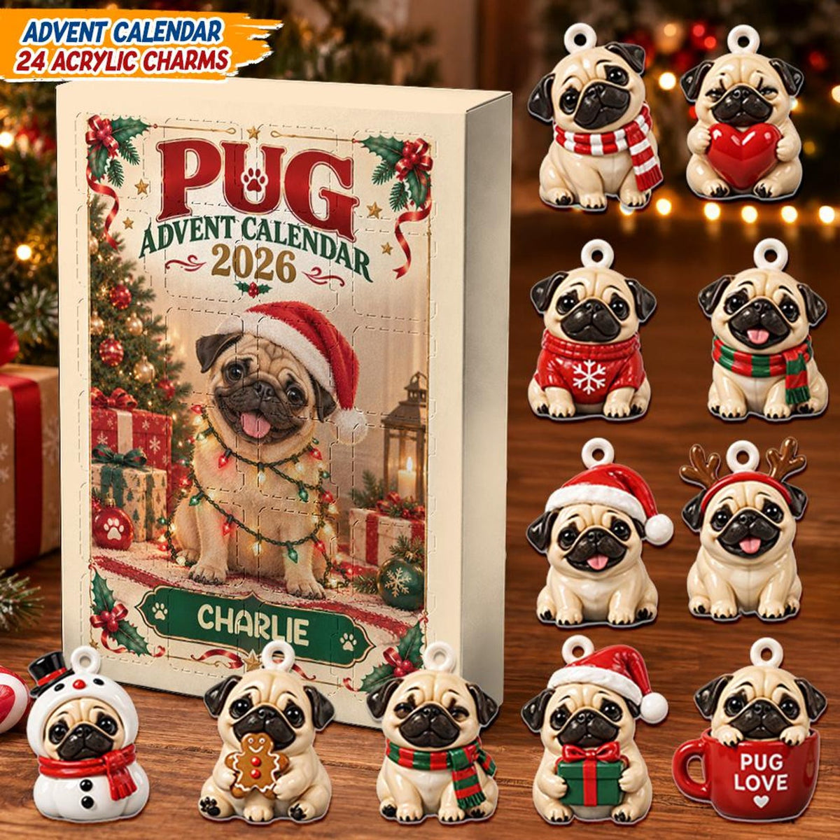 Personalized Pug Advent Calendar 2026, 24 Acrylic Charms, Custom Dog Name, Pug Lover Keepsake Collection e15abb79-34f0-47d2-9b34-0ca69303ae04-il_1588xN.8567749871_jzja.jpg