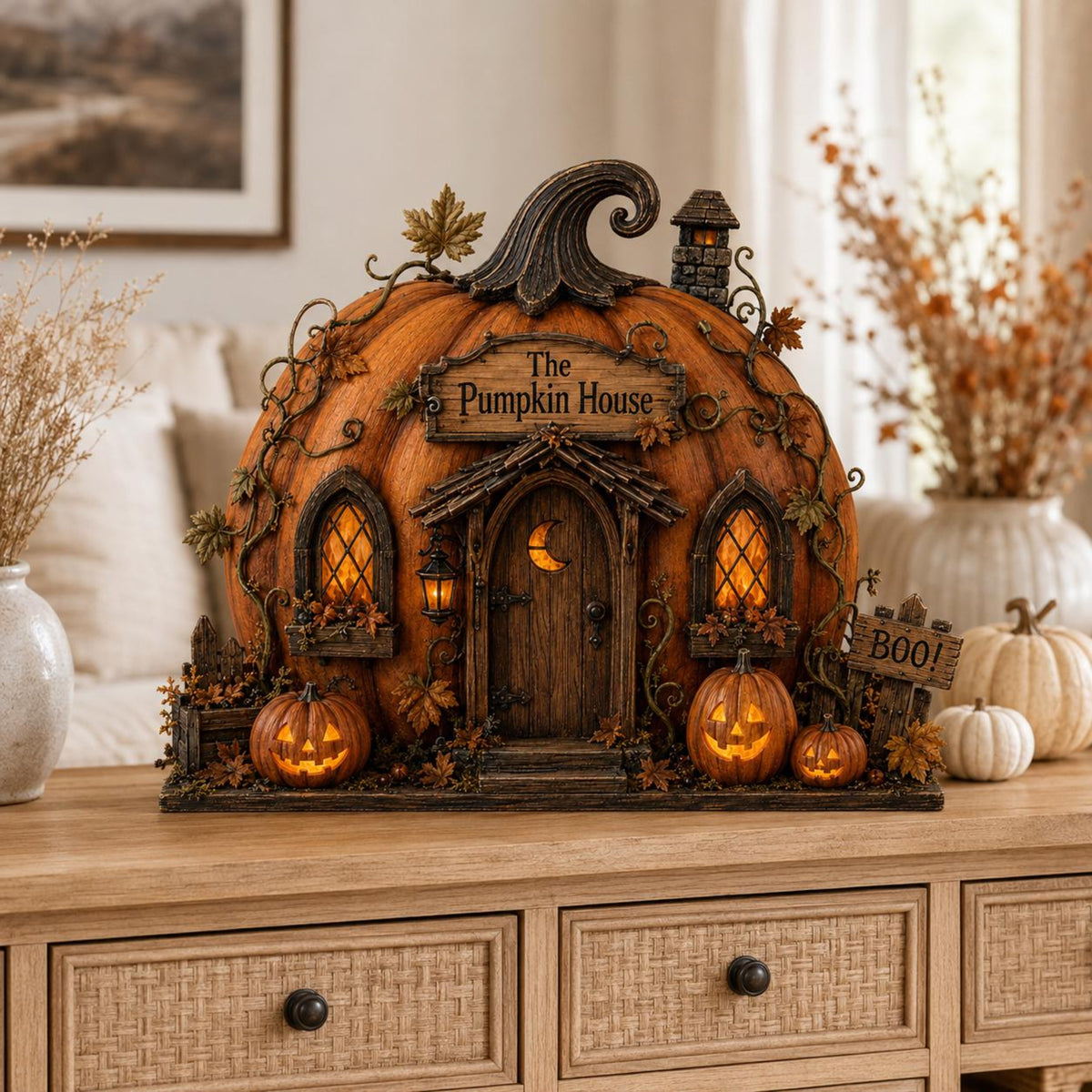 Pumpkin House Wooden Block, Layered Halloween Mantel and Shelf Decor e1606af7-2e26-4546-9b81-07c43ce8fbeb-4.jpg