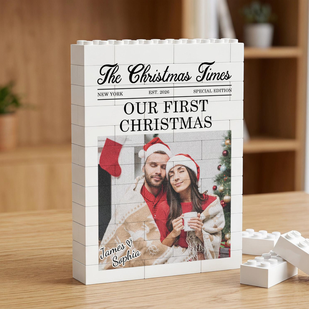 Our First Christmas Puzzle Block Decor, Nostalgic Family Holiday Keepsake, Christmas Gift for Couples and Families e16d5e5b-db10-44f1-857d-1f033c507c5d-2.png