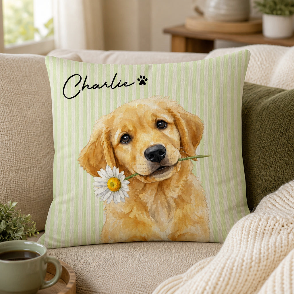 Custom Pet Portrait Pillow with Name – Watercolor Medallion - Personalized Pillow e174eacc-4380-4f8e-ad22-bcee8b0f039b.jpg