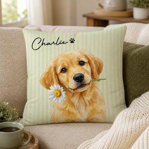 Custom Pet Portrait Pillow with Name – Watercolor Medallion - Personalized Pillow e174eacc-4380-4f8e-ad22-bcee8b0f039b.jpg
