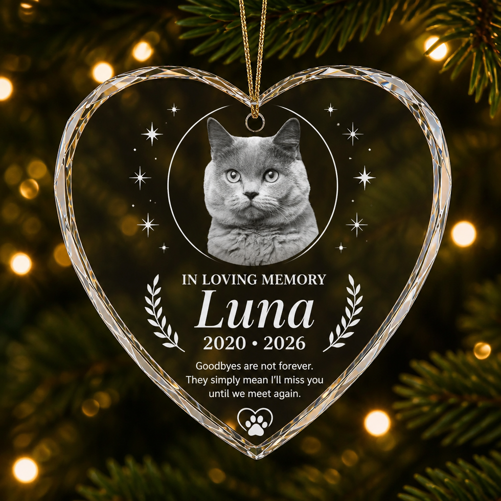 Pet Memorial Heart Acrylic Ornament – Photo, Name & Years - Personalized Transparent Acrylic Ornament e17cc6da-a57e-426b-a038-601f21b45dc1.png