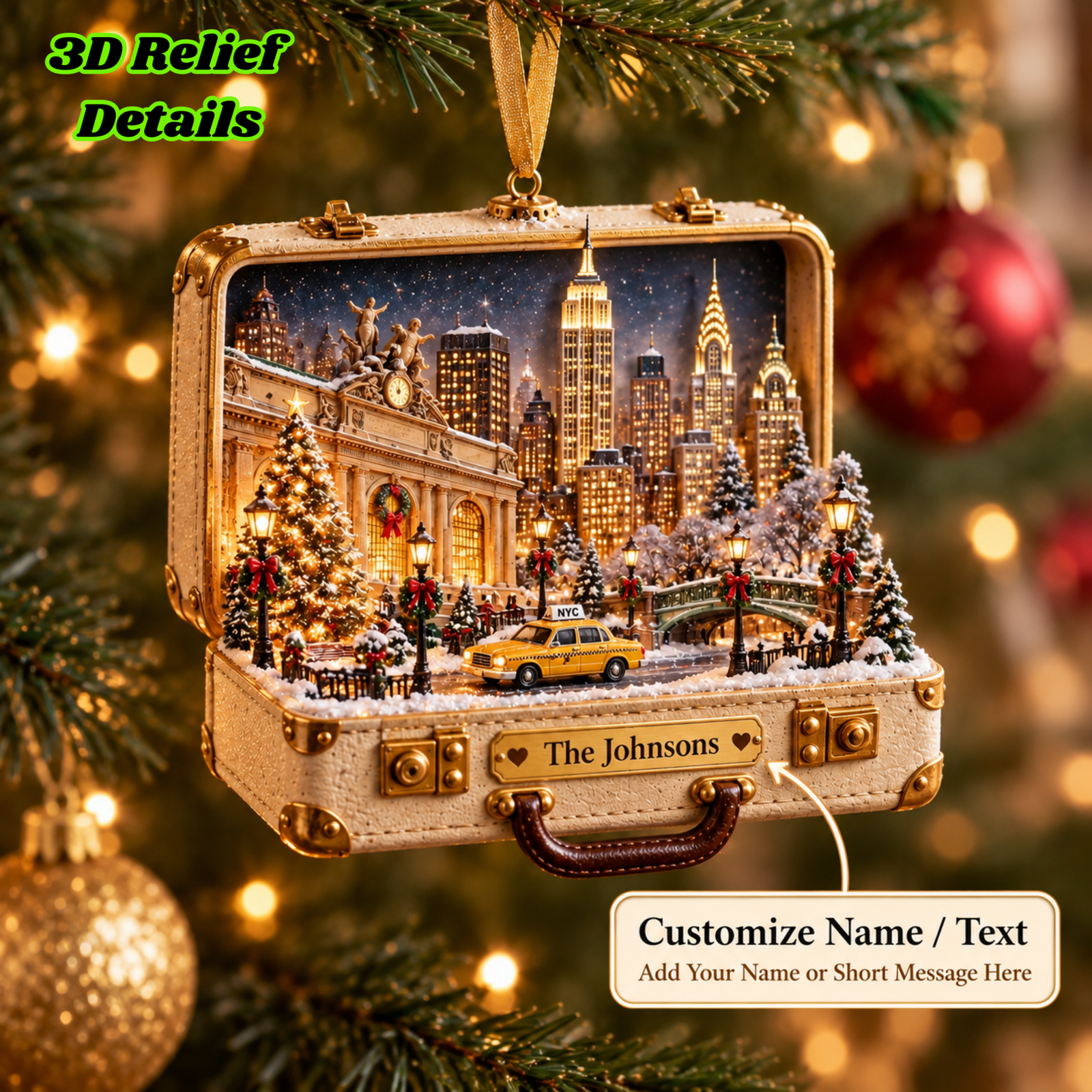 New York Memories Personalized 3D Ornament – Custom Name NYC Christmas Keepsake for City Lovers & Travelers e184ade2-494e-4baf-a601-e89c15ff903a-mockup-annotated-1789439802062.png