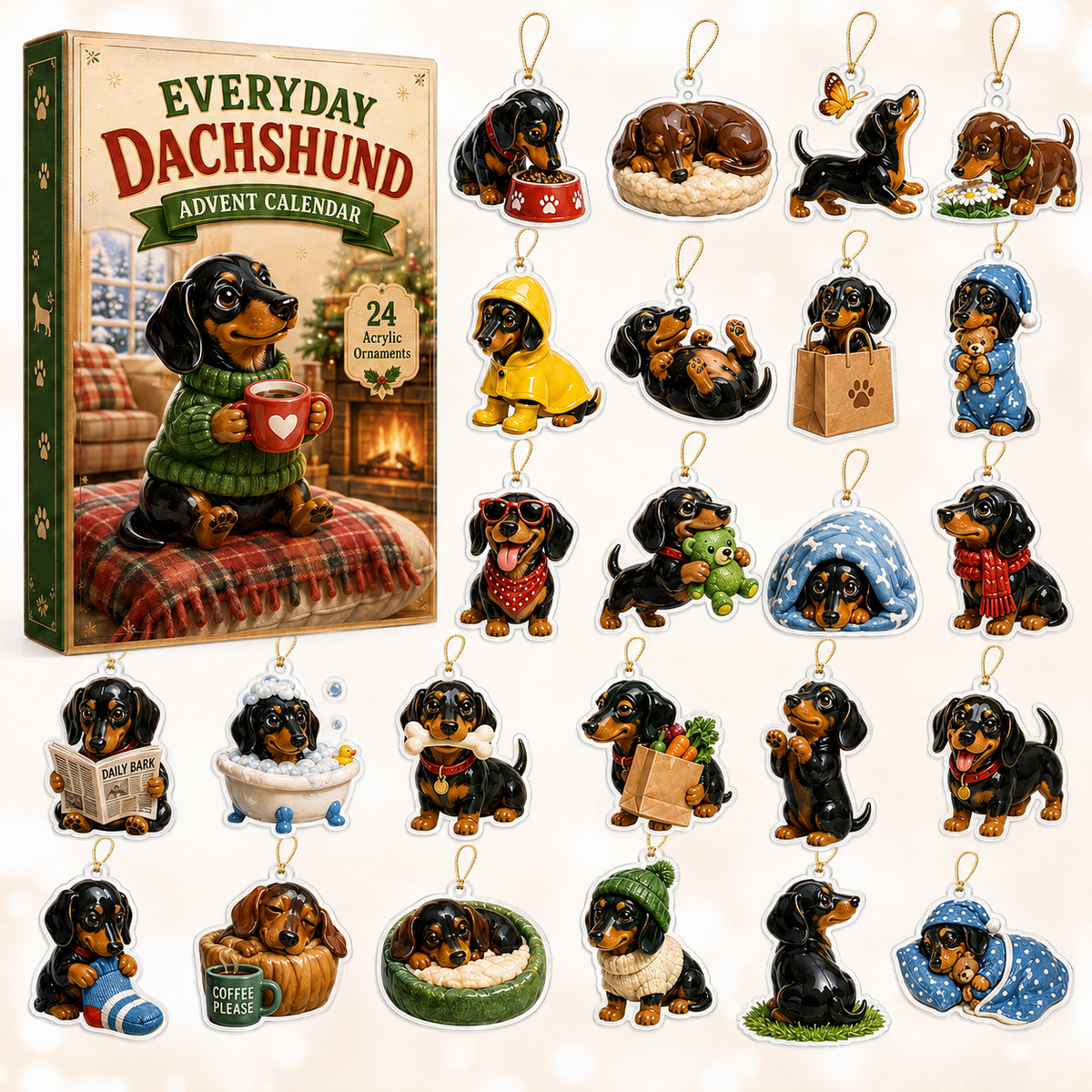 Everyday Dachshund Advent Calendar 2026 - 24-Day Festive Countdown, Acrylic Charms Blind Box - Gift For Dachshund Lovers e18a31b1-67d6-4090-90a6-df9adafc4752-dachshund-box-charms.png