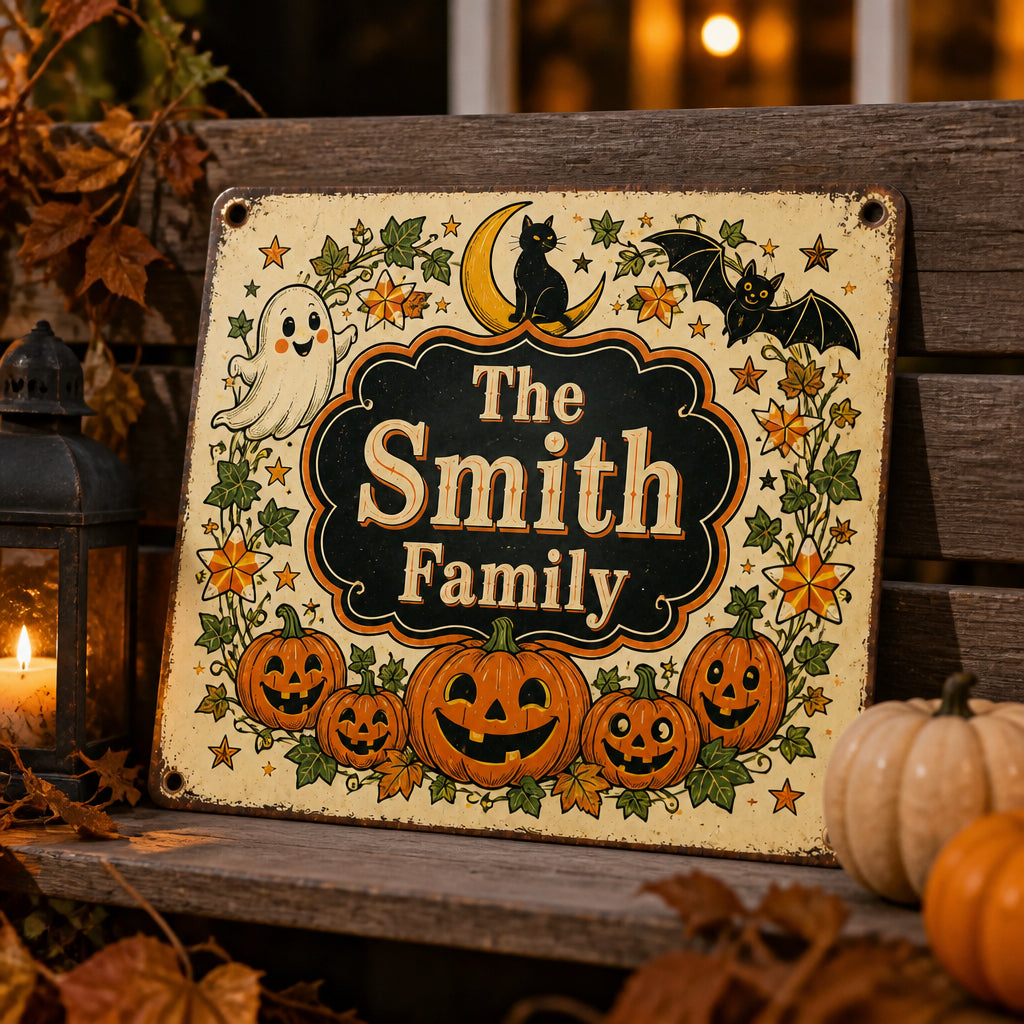 Vintage Halloween Family Name Wreath Sign - Personalized Metal Sign e193a8e7-62a2-4f61-9114-250485f7e055.jpg