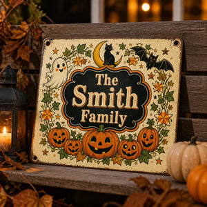 Vintage Halloween Family Name Wreath Sign - Personalized Metal Sign e193a8e7-62a2-4f61-9114-250485f7e055.jpg