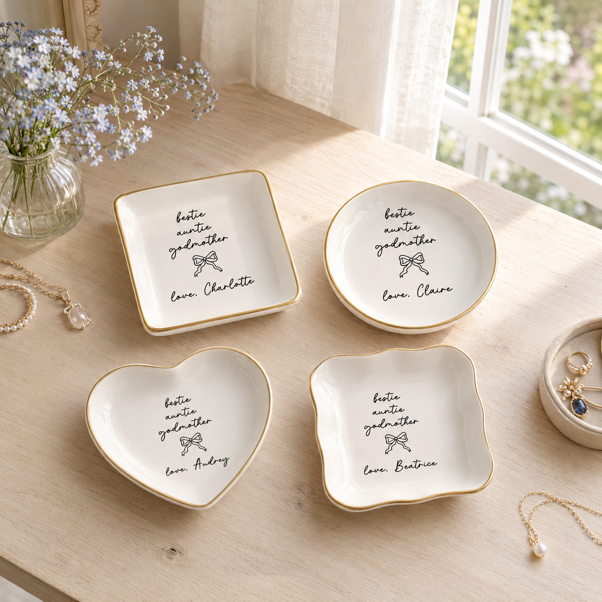 Godmother Proposal Keepsake Ring Dish | Godmother Birthday Gift | Gold Rim Heart Dish with Name Bow | Trinket Dish Keepsake e194af55-f7d6-4f50-9236-311cbead1db0-banner-1.png