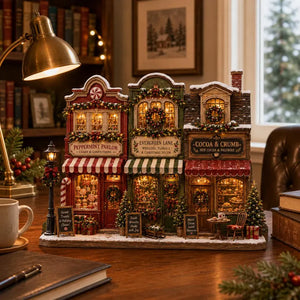 Christmas Village Wooden Block Decor, Mini Holiday Village Shop Display, Rustic Farmhouse Mantel Shelf Sitter, Cozy Xmas Table Gift e19fd9f1-a2ca-414e-b9e4-0967ea203344-gfgfgfhj-5-.webp