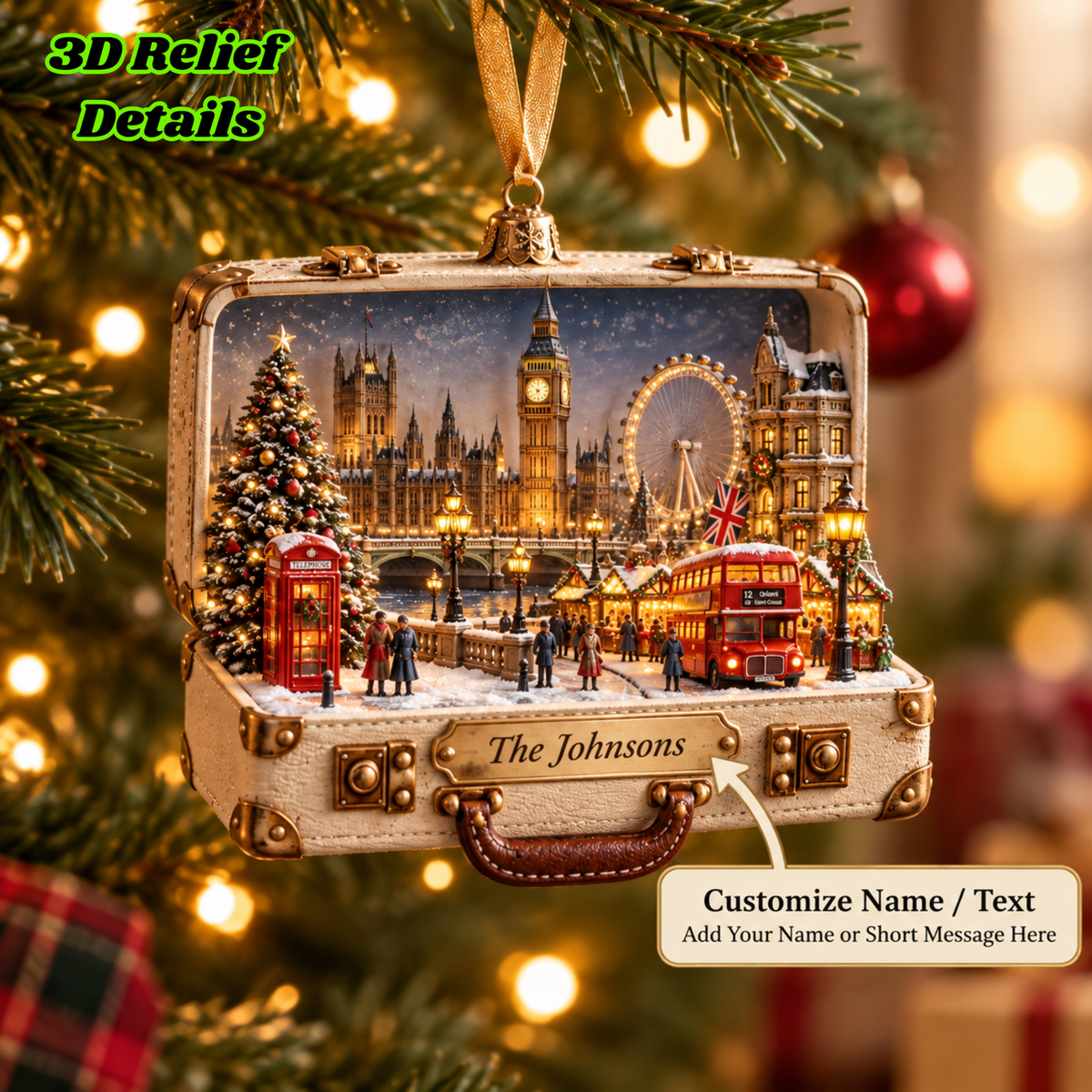 Personalized London 3D Suitcase Ornament – Custom Family Name or Text, Big Ben Christmas Keepsake for London Lovers & Travelers e1b0a37a-e5ff-4a28-9b3b-ef9694d4aba3-mockup-annotated-1789439751383.png