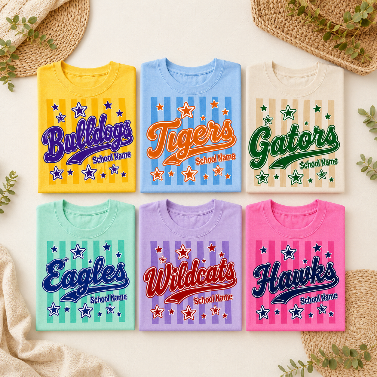 Custom Mascot Striped Shirt, School Spirit Shirt, Back To School Shirt, Test Day Shirt, Personalize Mascot Shirt, Custom School Spirit e1bdf4f5-419d-480d-9ae7-6e4c0b1b468b-banner-1.png