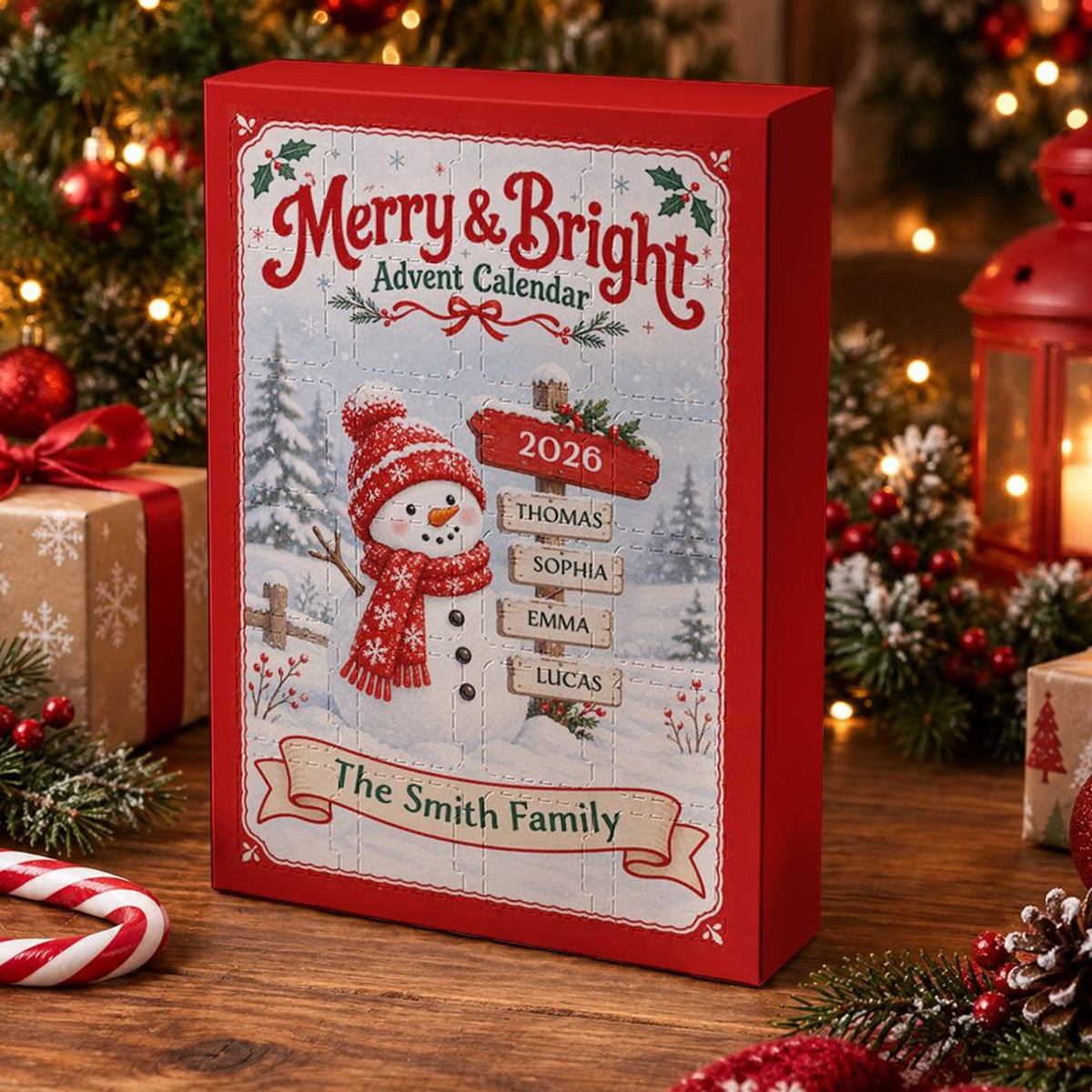Custom Family Name Merry Bright Advent Calendar, 24 Pcs Snowman Acrylic Charms Countdown Gift e1d42708-e8b2-422b-9849-b76ccb51f7bd-il_1588xN.8535231512_dqhj.jpg