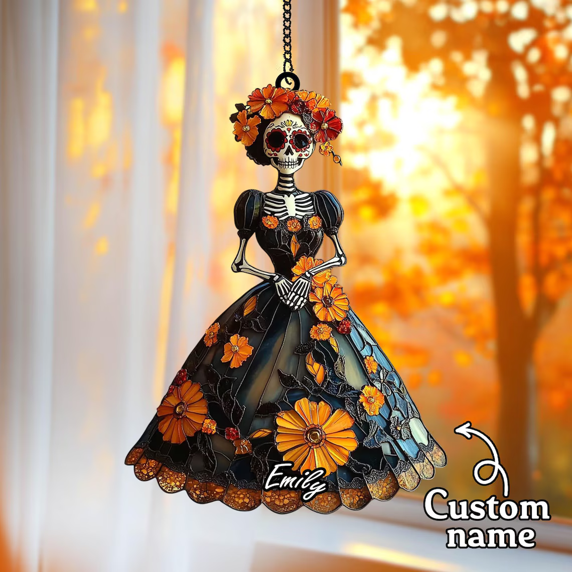 Day Of The Dead Suncatcher, Floral Skeleton Acrylic Window Hanging e1e17bd5-cf49-465b-8c54-984909d80c6d-1_converted.png