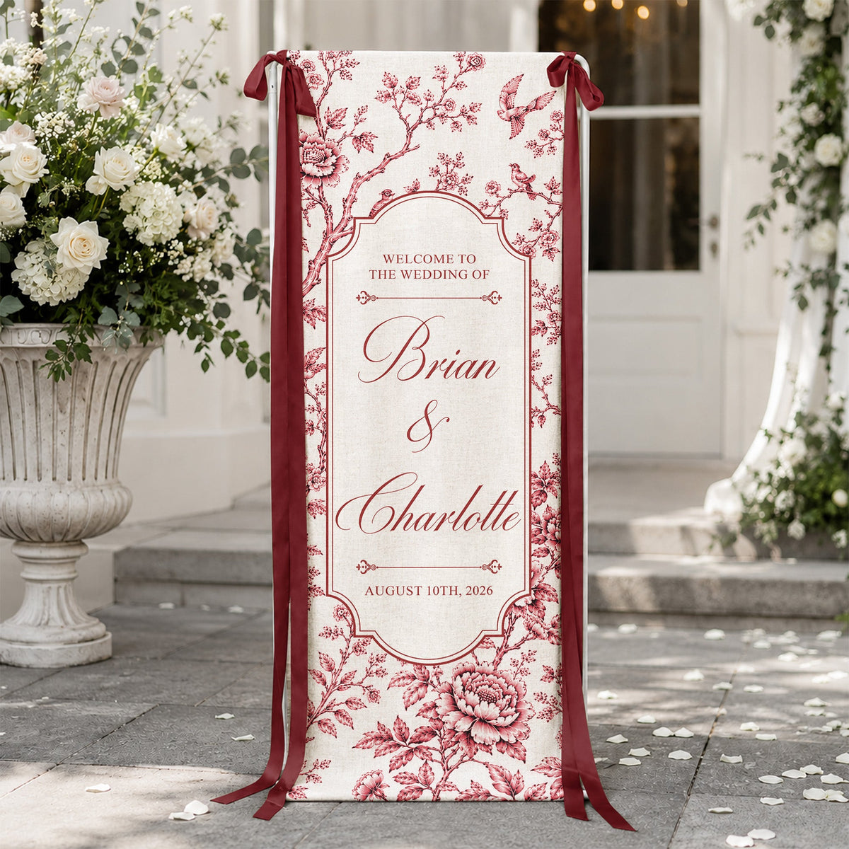 Custom Toile De Jouy Wedding Sign - Personalized Welcome Sign - Wedding Decoration e1e65dae-e8cf-4135-aa8e-81828c64316f-2.jpg