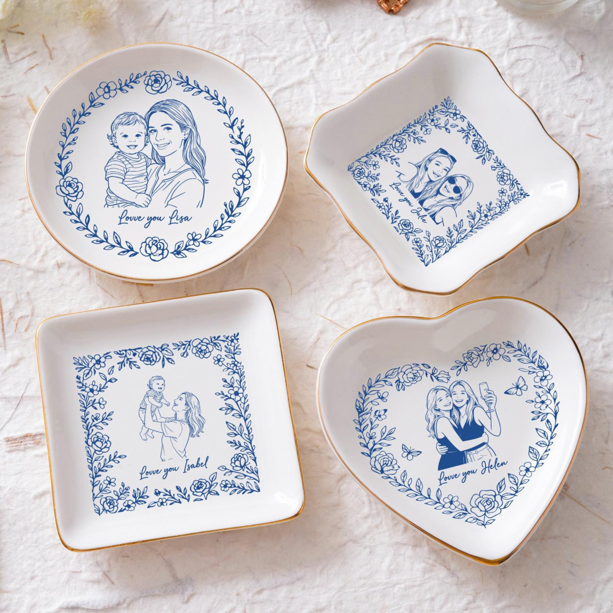 Personalized Bestie Photo Jewelry Dish, Toile De Jouy Jewelry Dish, Wedding Gift for Couple, Bridesmaid Gift e1ef1c01-6833-4c42-8e6a-14ac3bc741d8-1.png